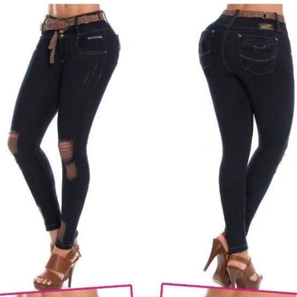 Colombian Butt lifting Jeans Tummy Control (Plus sizes available) - Picture 1 of 3